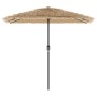 Garden umbrella with LED lights, brown steel pole, 248x248x248 cm. by , Umbrellas - Ref: Foro24-4005117, Price: 131,99 €, Dis...