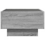 Mesa de centro y LED madera ingeniería gris Sonoma 50x50x30 cm de , Mesas de centro - Ref: Foro24-847509, Precio: 111,99 €, D...