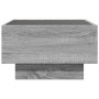 Mesa de centro y LED madera ingeniería gris Sonoma 50x50x30 cm de , Mesas de centro - Ref: Foro24-847509, Precio: 111,99 €, D...