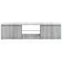 TV cabinet with LED lights Sonoma gray 140x40x35.5 cm by vidaXL, TV Furniture - Ref: Foro24-822682, Price: 111,91 €, Discount: %