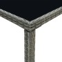 Synthetic rattan and gray glass high garden table 130x60x110cm by vidaXL, Garden tables - Ref: Foro24-313462, Price: 116,45 €...