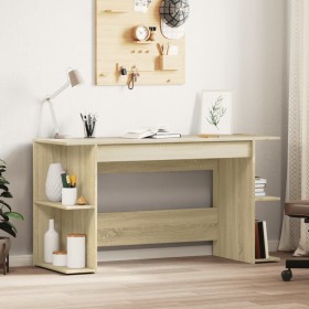 Engineered wood desk in Sonoma oak, 140x50x75 cm. by , Desks - Ref: Foro24-840550, Price: 102,38 €, Discount: %