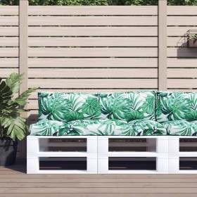 Cushions for pallets, 2 units, leaf print fabric by , Cushions for chairs and sofas - Ref: Foro24-360934, Price: 57,73 €, Dis...