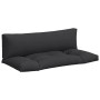 Palettenkissen, 2 Stück, schwarzer Stoff von , Kissen für Stühle und Sofas - Ref: Foro24-360929, Preis: 70,23 €, Rabatt: %