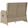 Garden reclining armchair with beige synthetic rattan cushions by , garden benches - Ref: Foro24-368959, Price: 212,99 €, Dis...