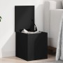 Engineered wood storage box in black, 30x35x35 cm by , Storage trunks - Ref: Foro24-840668, Price: 42,85 €, Discount: %