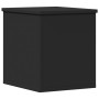 Engineered wood storage box in black, 30x35x35 cm by , Storage trunks - Ref: Foro24-840668, Price: 42,85 €, Discount: %