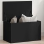 Engineered wood storage box in black, 60x35x35 cm by , Storage trunks - Ref: Foro24-840675, Price: 58,16 €, Discount: %