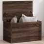 Engineered wood storage box, brown oak, 60x35x35 cm by , Storage trunks - Ref: Foro24-840680, Price: 58,16 €, Discount: %