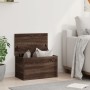 Engineered wood storage box, brown oak, 60x35x35 cm by , Storage trunks - Ref: Foro24-840680, Price: 58,16 €, Discount: %