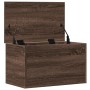 Engineered wood storage box, brown oak, 60x35x35 cm by , Storage trunks - Ref: Foro24-840680, Price: 58,16 €, Discount: %