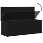 Engineered wood storage box in black, 102x35x35 cm by , Storage trunks - Ref: Foro24-840689, Price: 80,90 €, Discount: %