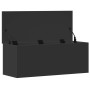 Engineered wood storage box in black, 90x35x35 cm by , Storage trunks - Ref: Foro24-840682, Price: 75,76 €, Discount: %