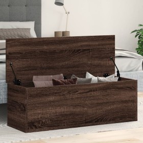 Engineered wood storage box in brown oak, 102x35x35 cm. by , Storage trunks - Ref: Foro24-840694, Price: 81,99 €, Discount: %