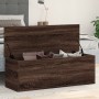 Engineered wood storage box in brown oak, 102x35x35 cm. by , Storage trunks - Ref: Foro24-840694, Price: 82,59 €, Discount: %