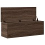 Caja de almacenaje madera ingeniería marrón roble 102x35x35 cm de , Baúles de almacenamiento - Ref: Foro24-840694, Precio: 82...