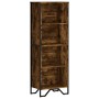 Engineered wood smoked oak bookshelf 50x31x137.5 cm by , Bookcases and shelves - Ref: Foro24-848611, Price: 77,39 €, Discount: %