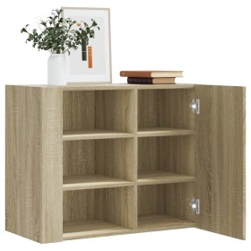 Engineered wood wall cabinet in Sonoma oak, 75x35x60 cm by , Shelves and shelves - Ref: Foro24-848425, Price: 86,99 €, Discou...