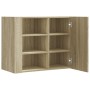 Engineered wood wall cabinet in Sonoma oak, 75x35x60 cm by , Shelves and shelves - Ref: Foro24-848425, Price: 76,29 €, Discou...