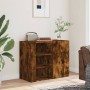 Engineered wood smoked oak wall cabinet 75x35x60 cm by , Shelves and shelves - Ref: Foro24-848427, Price: 76,29 €, Discount: %