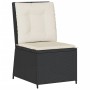 Reclining armchair with black synthetic rattan cushions by , Outdoor sofas - Ref: Foro24-368973, Price: 107,42 €, Discount: %