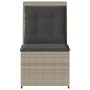 Reclining garden armchair with gray synthetic rattan cushions by , Outdoor sofas - Ref: Foro24-368978, Price: 109,99 €, Disco...