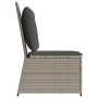 Sillón reclinable de jardín con cojines ratán sintético gris de , Sofás de exterior - Ref: Foro24-368978, Precio: 109,99 €, D...