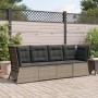 Graues Gartenecksofa mit Kissen aus synthetischem Rattan von , Outdoor-Sofas - Ref: Foro24-368984, Preis: 117,44 €, Rabatt: %