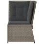 Corner garden sofa with gray synthetic rattan cushions by , Outdoor sofas - Ref: Foro24-368984, Price: 117,55 €, Discount: %