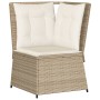 Corner garden sofa with beige synthetic rattan cushions by , Outdoor sofas - Ref: Foro24-368986, Price: 117,99 €, Discount: %