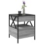 Coffee table with Infinity LED gray Sonoma 40x40x51 cm by , Coffee table - Ref: Foro24-847720, Price: 100,99 €, Discount: %