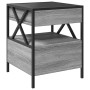 Coffee table with Infinity LED gray Sonoma 40x40x51 cm by , Coffee table - Ref: Foro24-847720, Price: 100,44 €, Discount: %