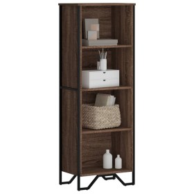 Engineered wood brown oak bookshelf 50x31x137.5 cm by , Bookcases and shelves - Ref: Foro24-848613, Price: 90,99 €, Discount: %