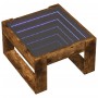 Mesa de centro con Infinity LED roble ahumado 50x53x30 cm de , Mesas de centro - Ref: Foro24-847627, Precio: 98,99 €, Descuen...