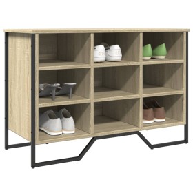 Zapatero de madera de ingeniería roble Sonoma 90x38x61,5 cm de , Zapateros y organizadores de calzado - Ref: Foro24-848645, P...