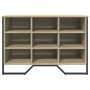 Zapatero de madera de ingeniería roble Sonoma 90x38x61,5 cm de , Zapateros y organizadores de calzado - Ref: Foro24-848645, P...