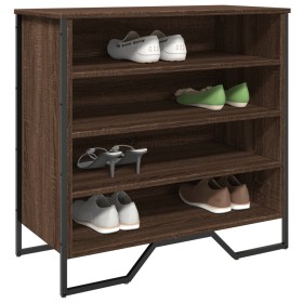 Engineered wood shoe rack in brown oak, 80x38x78 cm by , Shoe racks and shoe organizers - Ref: Foro24-848653, Price: 97,99 €,...