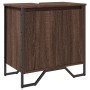 Bathroom vanity cabinet in brown oak wood, engineered, measuring 60x35x60 cm. by , Bathroom furniture - Ref: Foro24-848658, P...