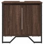 Bathroom vanity cabinet in brown oak wood, engineered, measuring 60x35x60 cm. by , Bathroom furniture - Ref: Foro24-848658, P...