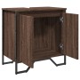 Bathroom vanity cabinet in brown oak wood, engineered, measuring 60x35x60 cm. by , Bathroom furniture - Ref: Foro24-848658, P...