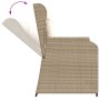 Garten-Liegesessel mit beigen Kissen aus synthetischem Rattan. von , Gartenbänke - Ref: Foro24-368950, Preis: 206,22 €, Rabat...