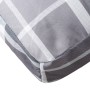 Cushions for pallet sofa, 2 units, gray checkered fabric. by , Cushions for chairs and sofas - Ref: Foro24-360936, Price: 57,...