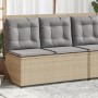 Garten-Liegesessel mit beigen Kissen aus synthetischem Rattan. von , Gartenbänke - Ref: Foro24-368967, Preis: 182,48 €, Rabat...