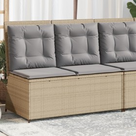 Garten-Liegesessel mit beigen Kissen aus synthetischem Rattan. von , Gartenbänke - Ref: Foro24-368967, Preis: 182,99 €, Rabat...