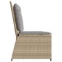 Garden reclining armchair with beige synthetic rattan cushions by , garden benches - Ref: Foro24-368967, Price: 182,48 €, Dis...