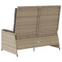 Garden reclining armchair with beige synthetic rattan cushions by , garden benches - Ref: Foro24-368967, Price: 182,48 €, Dis...