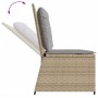 Garden reclining armchair with beige synthetic rattan cushions by , garden benches - Ref: Foro24-368967, Price: 182,48 €, Dis...