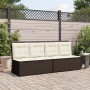 Reclining garden armchair with brown synthetic rattan cushions by , garden benches - Ref: Foro24-368965, Price: 184,79 €, Dis...