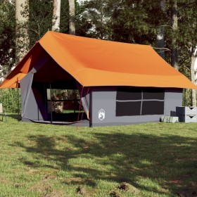 Waterproof gray and orange 5-person tent. by , tents - Ref: Foro24-4009541, Price: 185,77 €, Discount: %