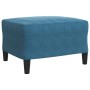 Set of sofas with 3 blue velvet cushions by , Sofas - Ref: Foro24-3278410, Price: 528,44 €, Discount: %